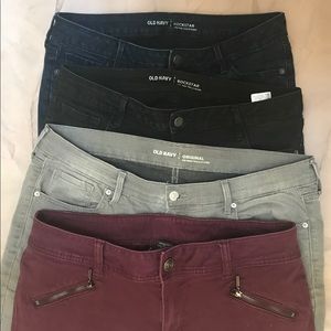 👖FOUR Jean LOT! Old Navy 14S/P Lane Bryant 14👖